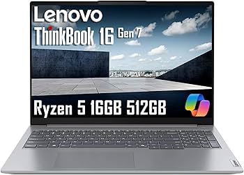 Amazon.com: Lenovo ThinkBook 16 Gen 7 Business Laptop (16