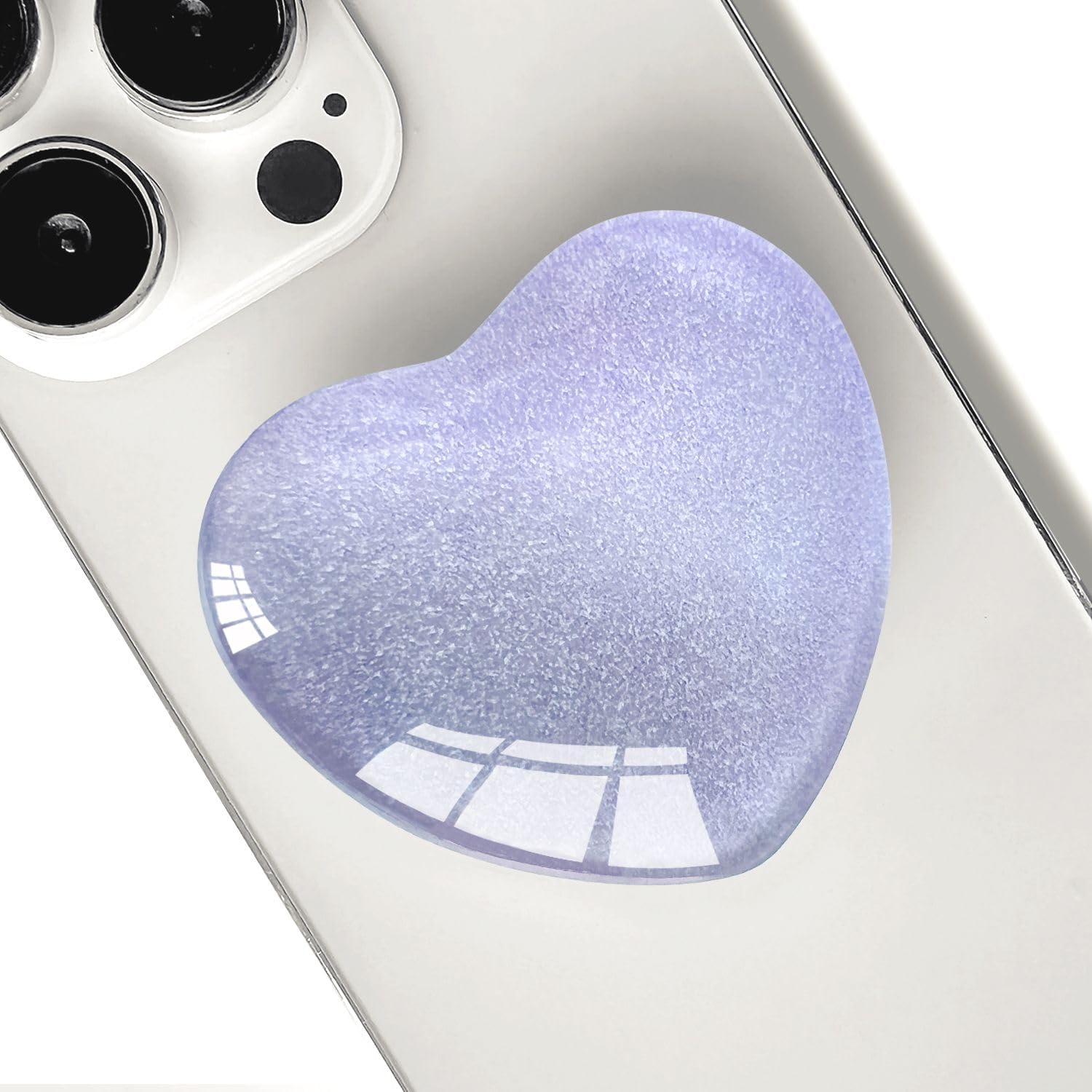 Amazon.com: Ksadiye Expandiing Moblile Phone Grip Heart Glass Holder ...
