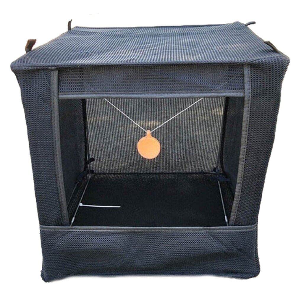 Ericetion Black Slingshot Silencer Case Portable Foldable Slingshot Target Box Aim Practice Tool Slingshot Ammo Recycle Child Adult Training Toy