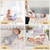 Vista 6 de Cambiador portátil de cuero vegano – Cambiador compacto impermeable para bebés – Cambiador de pañales plegable de viaje, regalos de baby shower