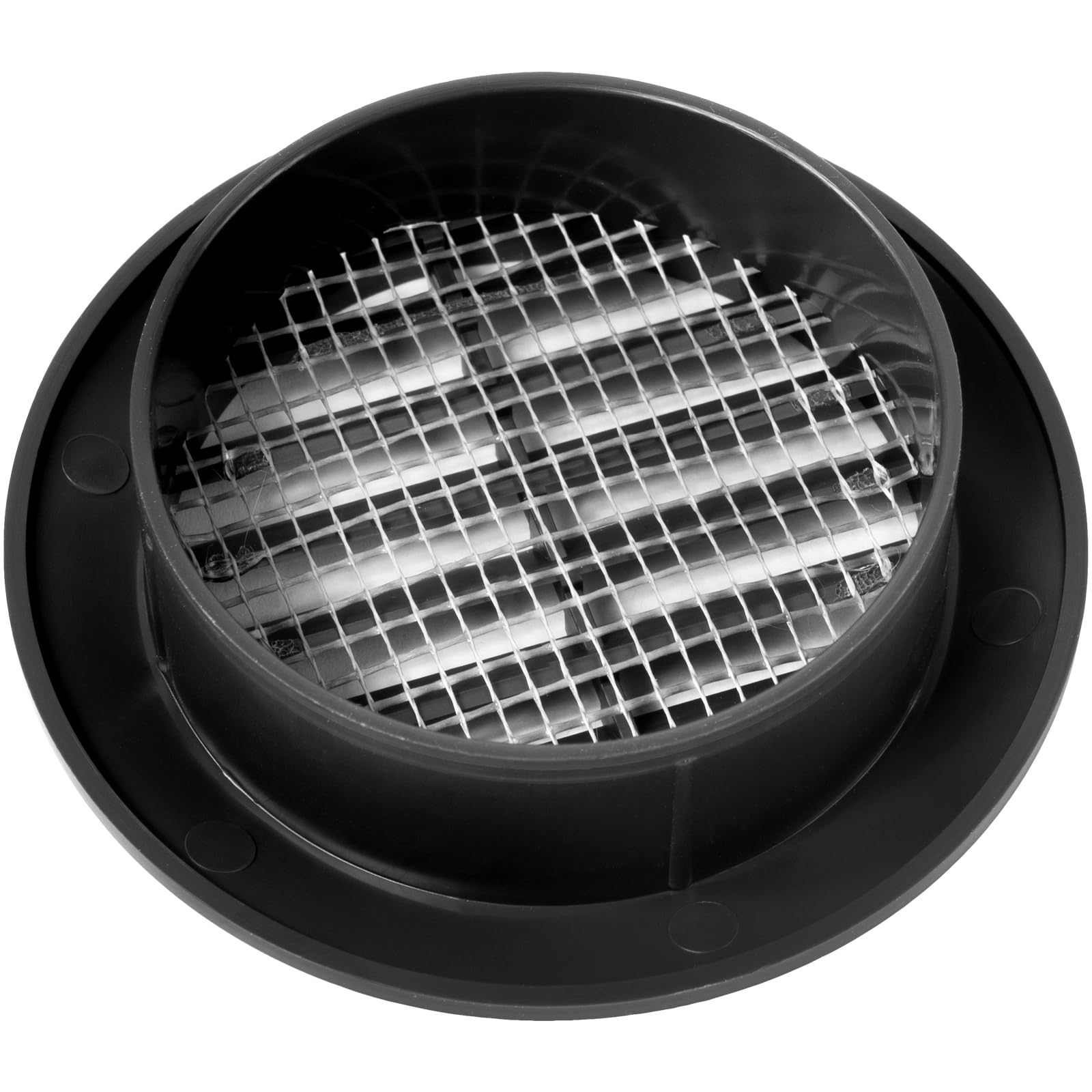 Vent Systems 60 mm / 2.36" Inch, Pack of 2 Black Door Air Register, Ventilation Grille, Indoor Vent Grates, Bathroom, Cabinet - Image 2