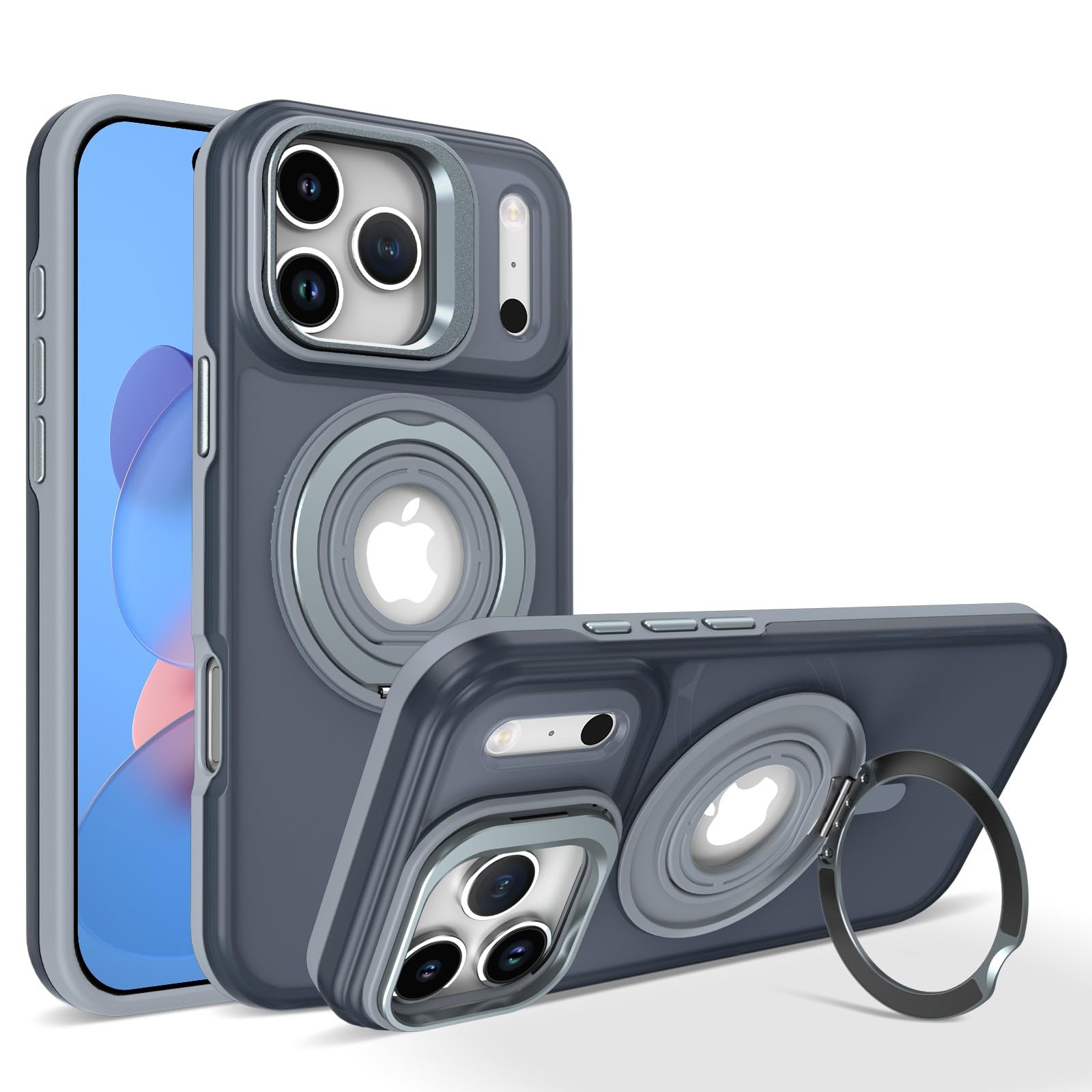 Coque rigide iPhone 11 gris silicone pour support voiture GPS - 5