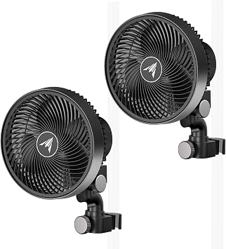 AC Infinity CLOUDRAY S6 Grow Tent Oscillating Clip Fan 6, 2-Pack