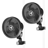 AC Infinity CLOUDRAY S6 2-Pack&comma; Grow Tent Clip Fan 6” with Redesigned Long-Life EC Motor&comma; Custom 10 Dynamic Wind Speeds and 10-Level Oscillation&comma; for Hydroponics Circulation Cooling&comma; 2-Count