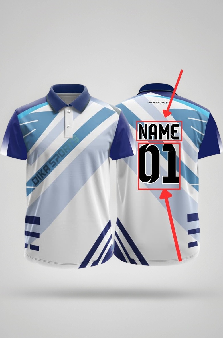 Dika Sports Custom Sports Cricket Jersey Customise t-Shirt for Men Personalised Name | 2 Year to 5XL