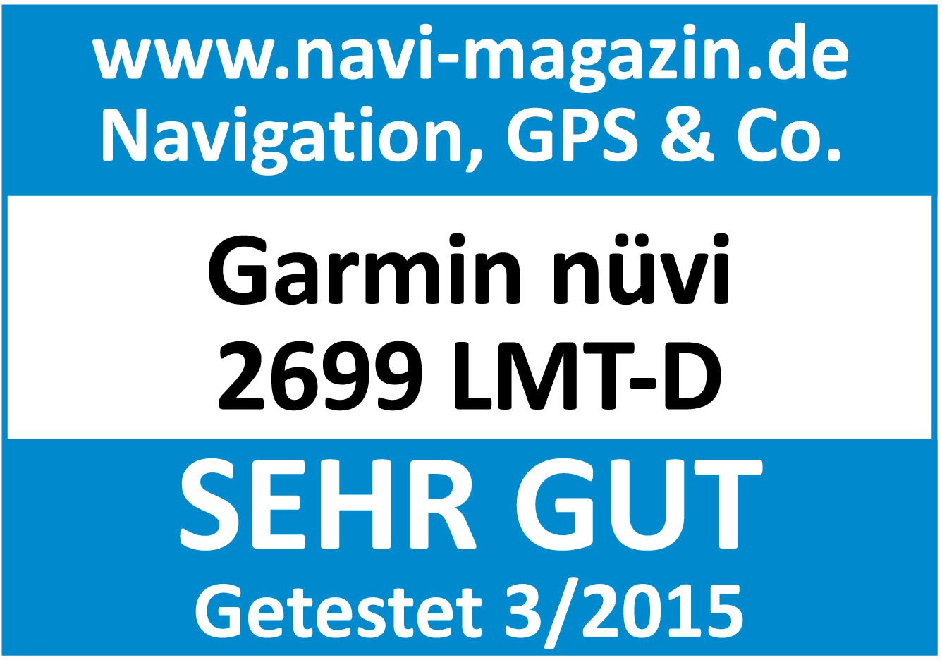 Garmin nüvi 2699 LMT-D EU Navigationsgerät - Lebenslange Kartenupdates, DAB+, Sprachsteuerung, 6 Zoll (15,2 cm) Touch-Glasdisplay