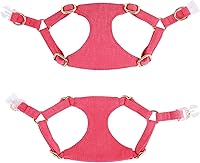 Vista 4 de Didog Juego de arnés y correa para perro pequeño, suave y lindo arnés para perros pequeños, arnés ajustable para perros pequeños, arnés para perros