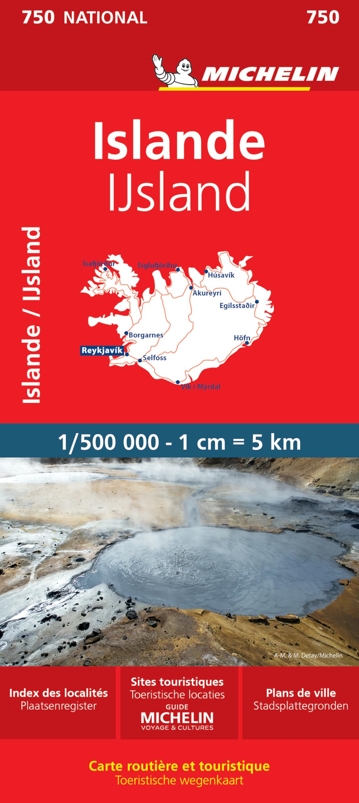 Iceland (750): Wegenkaart Schaal 1 : 500.000 (National)