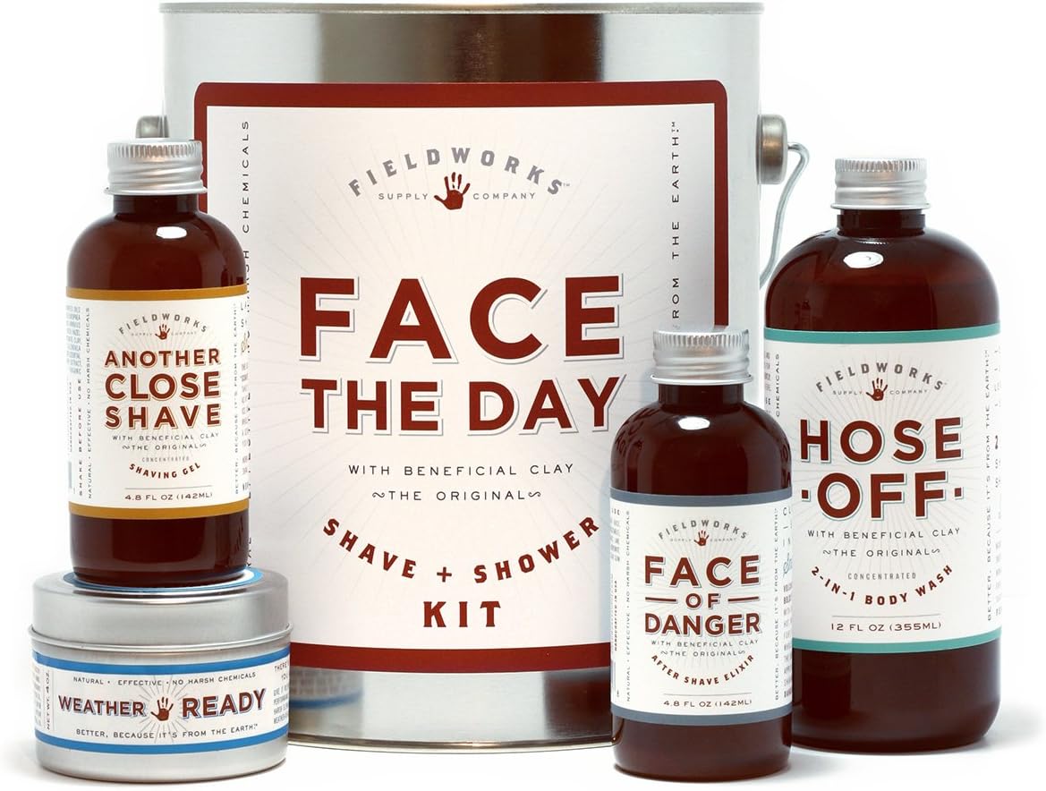 Face The Day All Natural Shower and Shave Gift Set