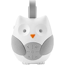 Joyzz Baby Sound Machine, Owl Noise Machine for Baby Sleep, Portable Baby Pacifier with 10 Light Musicals and 2 Natural Sounds