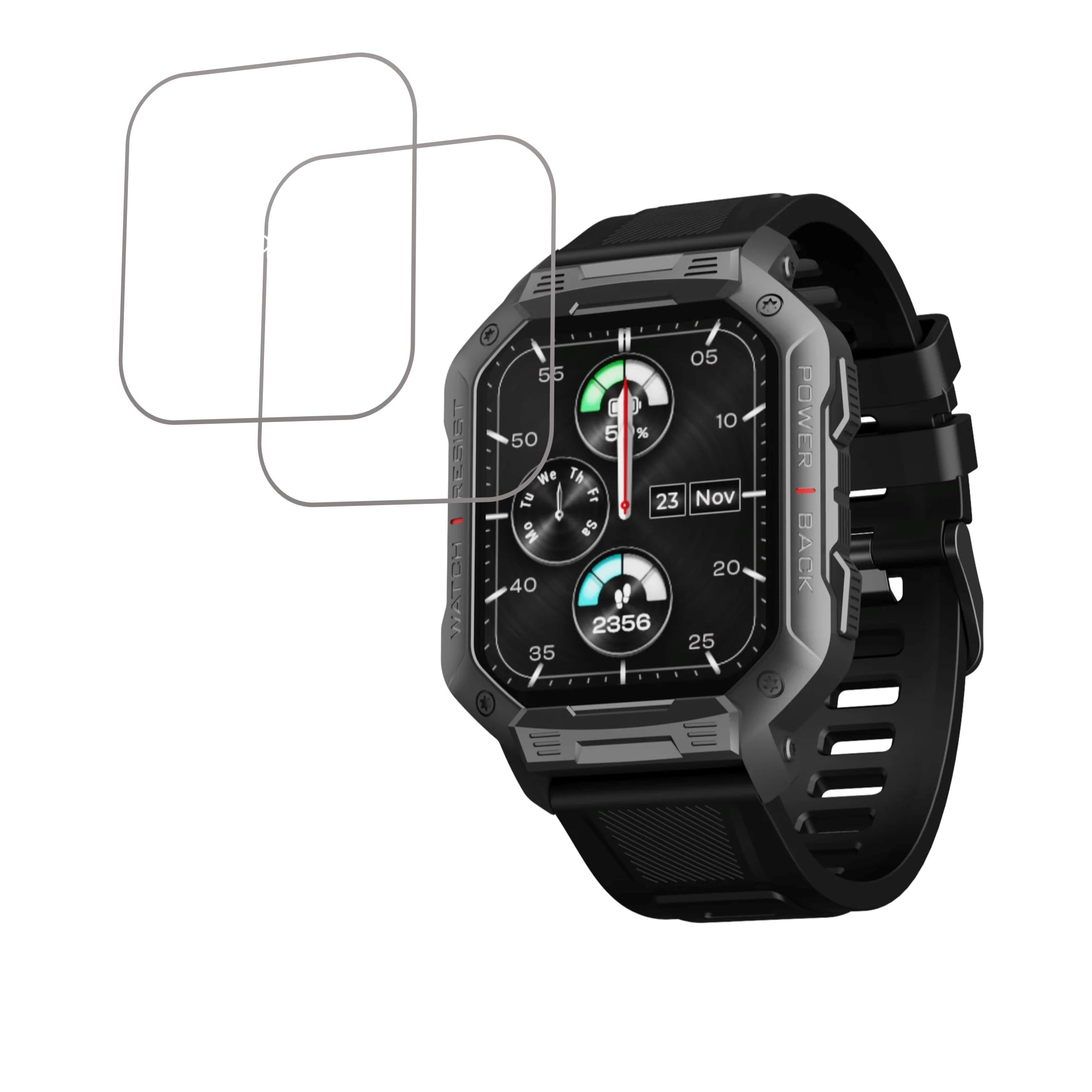 DVTECH® (Pack of 02 Flexible Clear Smartwatch Screen protector for boAt Wave Force (Not a Tempered glass) (B0CFY1S413) Amazon Price History, Amazon Price Tracker