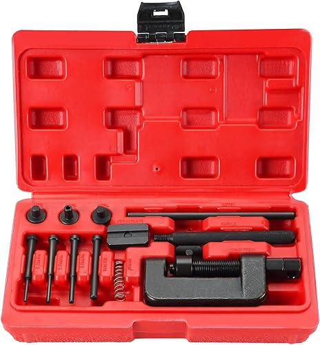 DASBET Kit de herramienta de rompedor de cadena de 13 piezas  Juego de rompedor de cadena para motocicleta, rompedor de cadena, cortador de