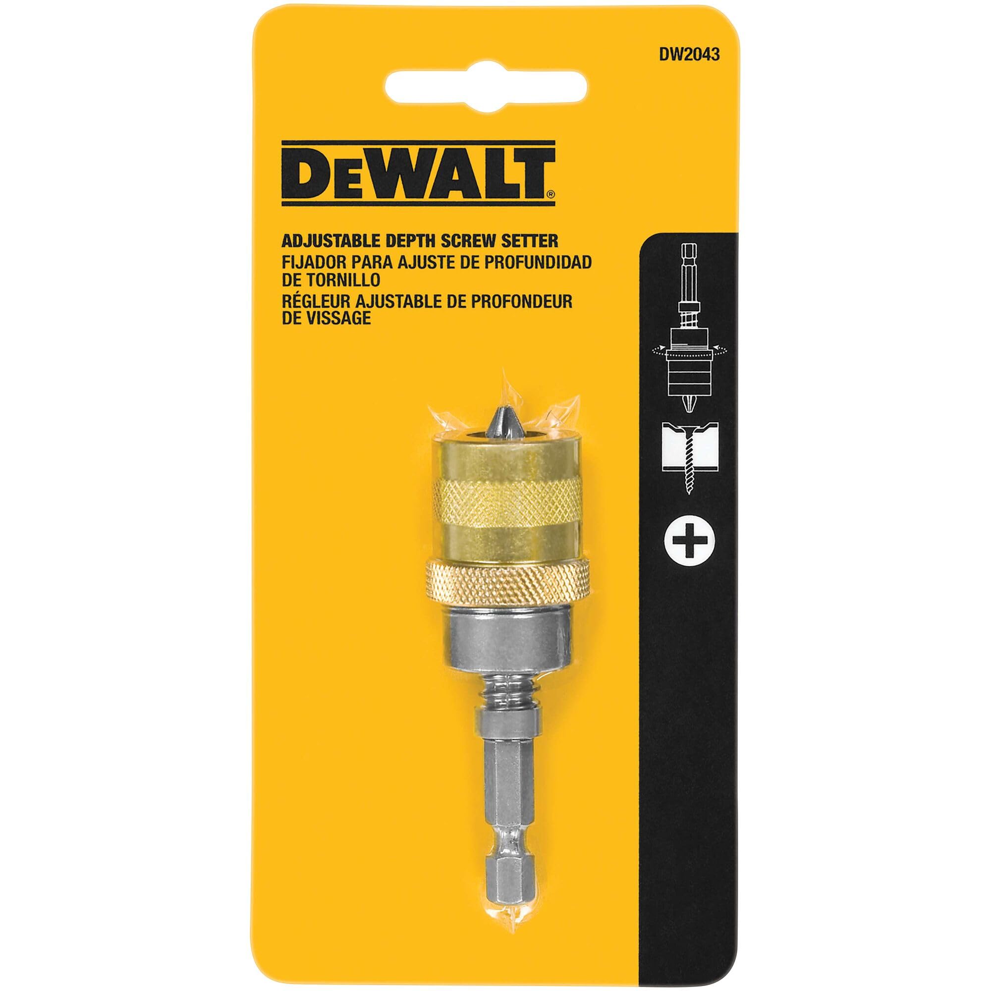 チャイルド アジャストメント D.D.スティルウォルト DEWALT DW2043 Hex Shank Non Magnetic Adjustable Screw Depth Setter