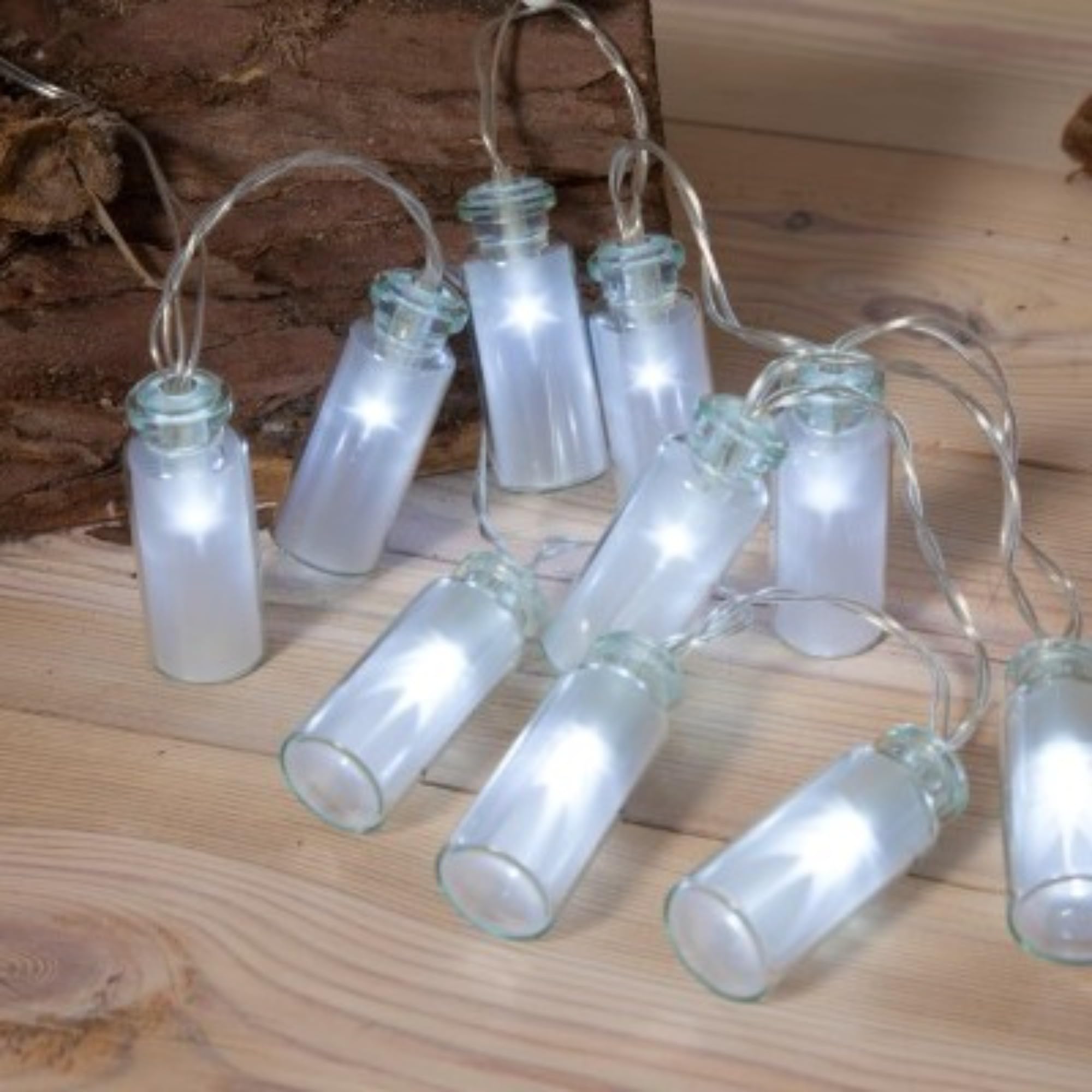 NomaOpaque Glass Bottles Light Chain with 20 LEDs