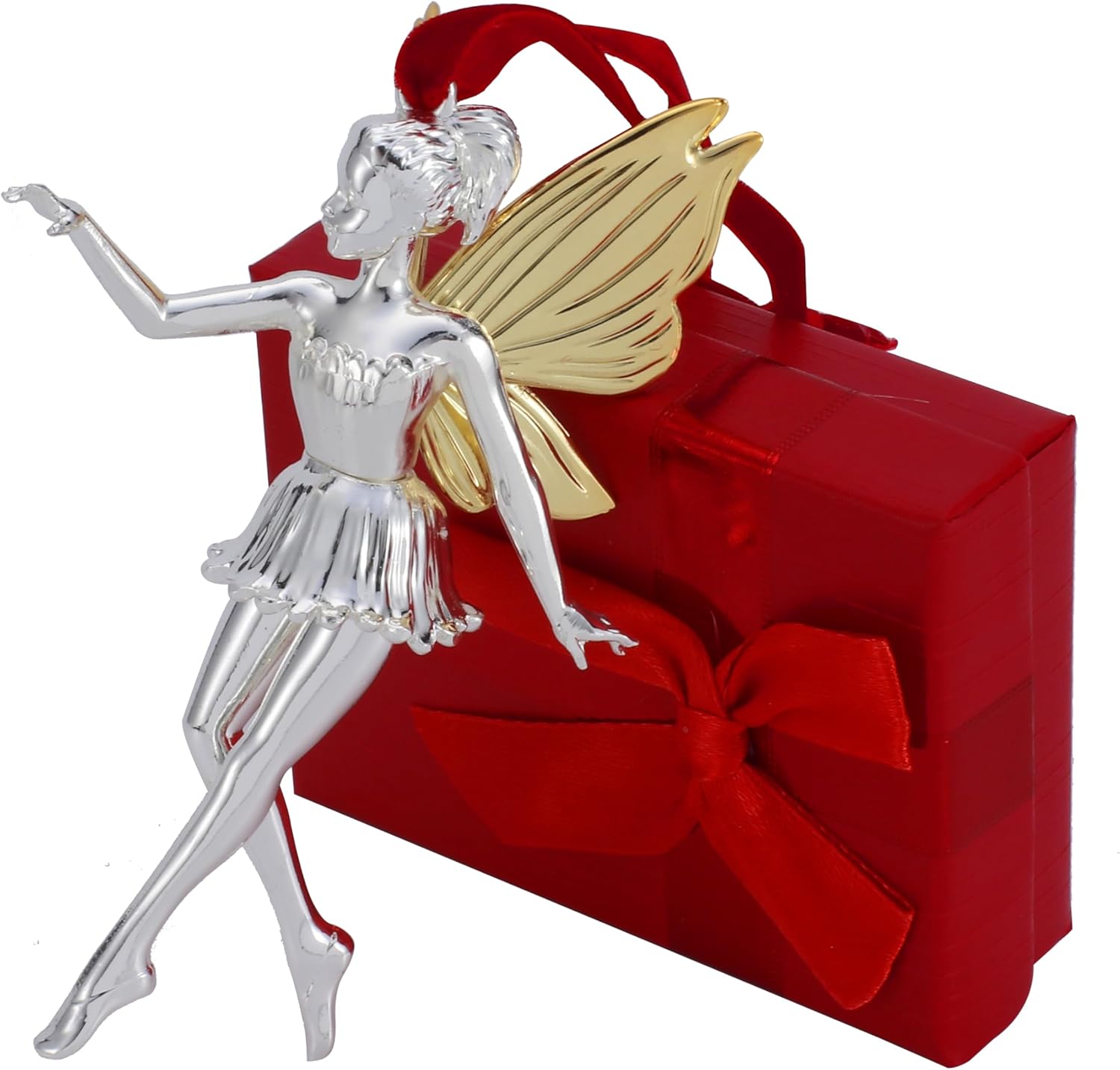 Christmas Ornaments 2025,Silver Christmas Ornament for Xmas Tree Decor, Christmas Ornament Gift Metal Funny Ornament for Christmas Tree - Xmas Hanging Ornament for Holidy Annual Keepsake - Image 2