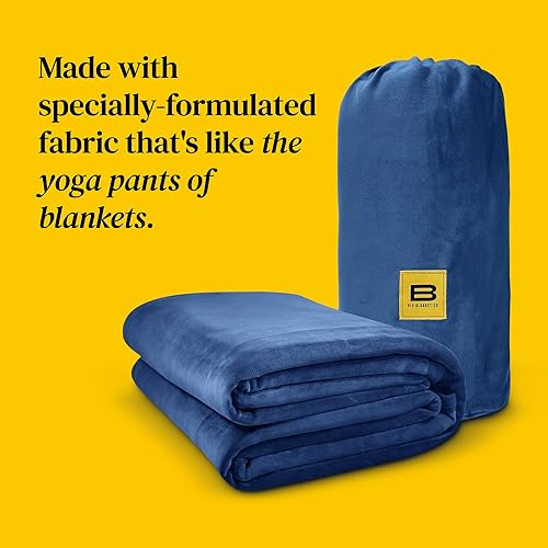 Miniatura 4 de Big Blanket Co Original Stretch Naranja quemado  Manta extra grande  100 pies cuadrados  Manta suave y gigante que se adapta a toda la familia  La