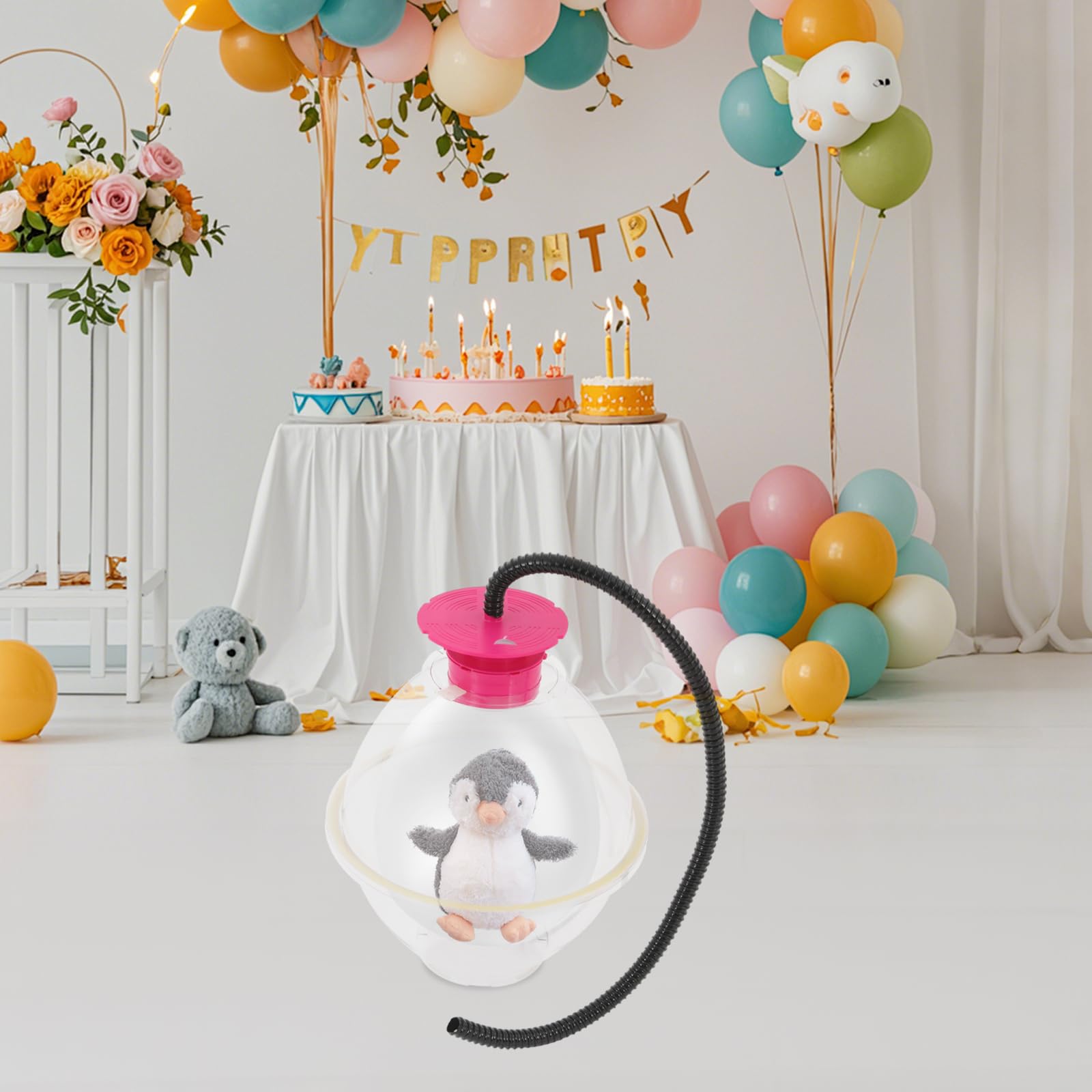 Juego completo profesional de relleno de globos, herramienta creativa para rellenar globos para regalos y decoración de fiestas, bodas y cumpleaños, incluye accesorios de montaje en rojo o