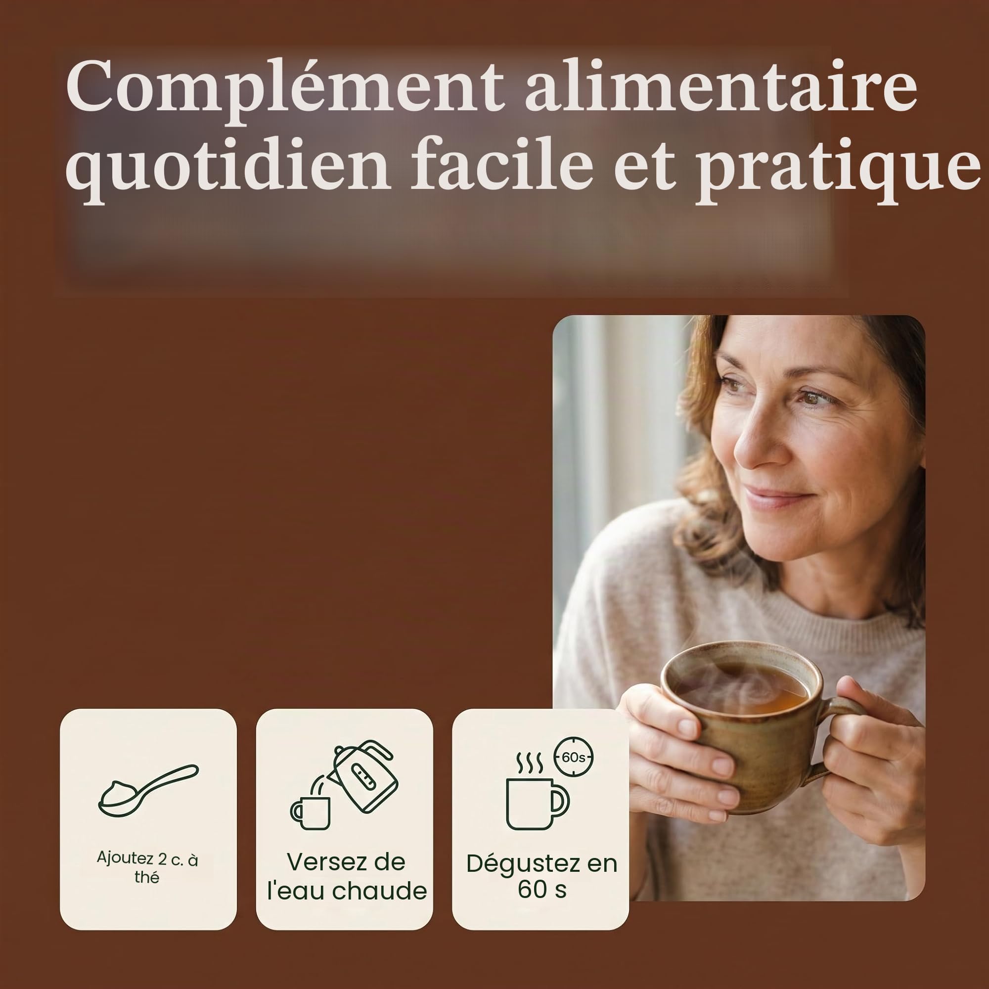 Concentré de bouillon d'os de bœuf nourri à l'herbe avec champignons | Keto, riche en protéines, sans gluten | 35 portions / 8,7 litres