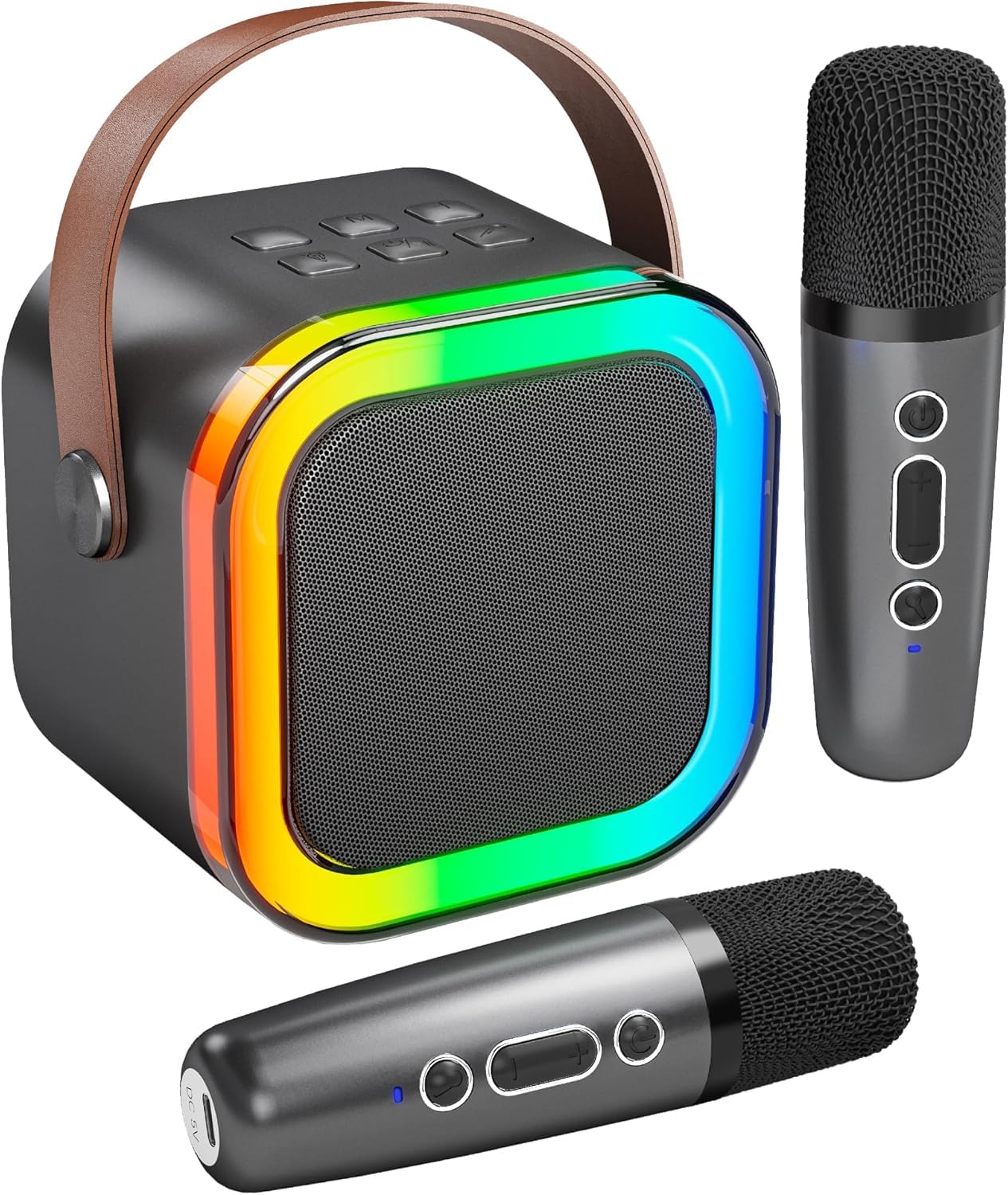 BLATUS Karaoke Machine for Kids Adults, Portable Bluetooth Mini karaoke Microphone Singing Speaker with 2 Wireless Mic and Light,Gifts Toys for All Smartphones,Birthday, Family,Home Party (Multicolor) (B0DCSRT54G) Amazon Price History, Amazon Price Tracker