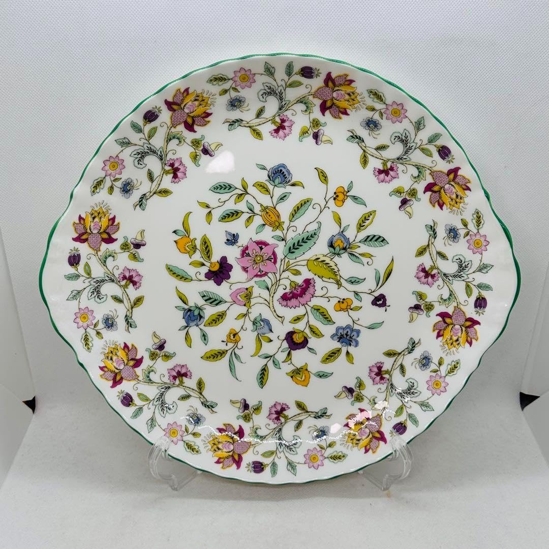 2枚 ミントン ハドンホール スープ皿 スウププレート グリーン MINTON