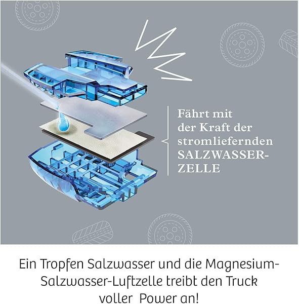 Kosmos 620745 Future Cell-Truck, Entdecke Innovative Brennstoffzellen-Technik. Bausatz für Spielzeug-Geländewagen mit emissionsfreier Energie, Experimentierkasten für Kinder ab 8-12 Jahre, Fahrzeug - 4