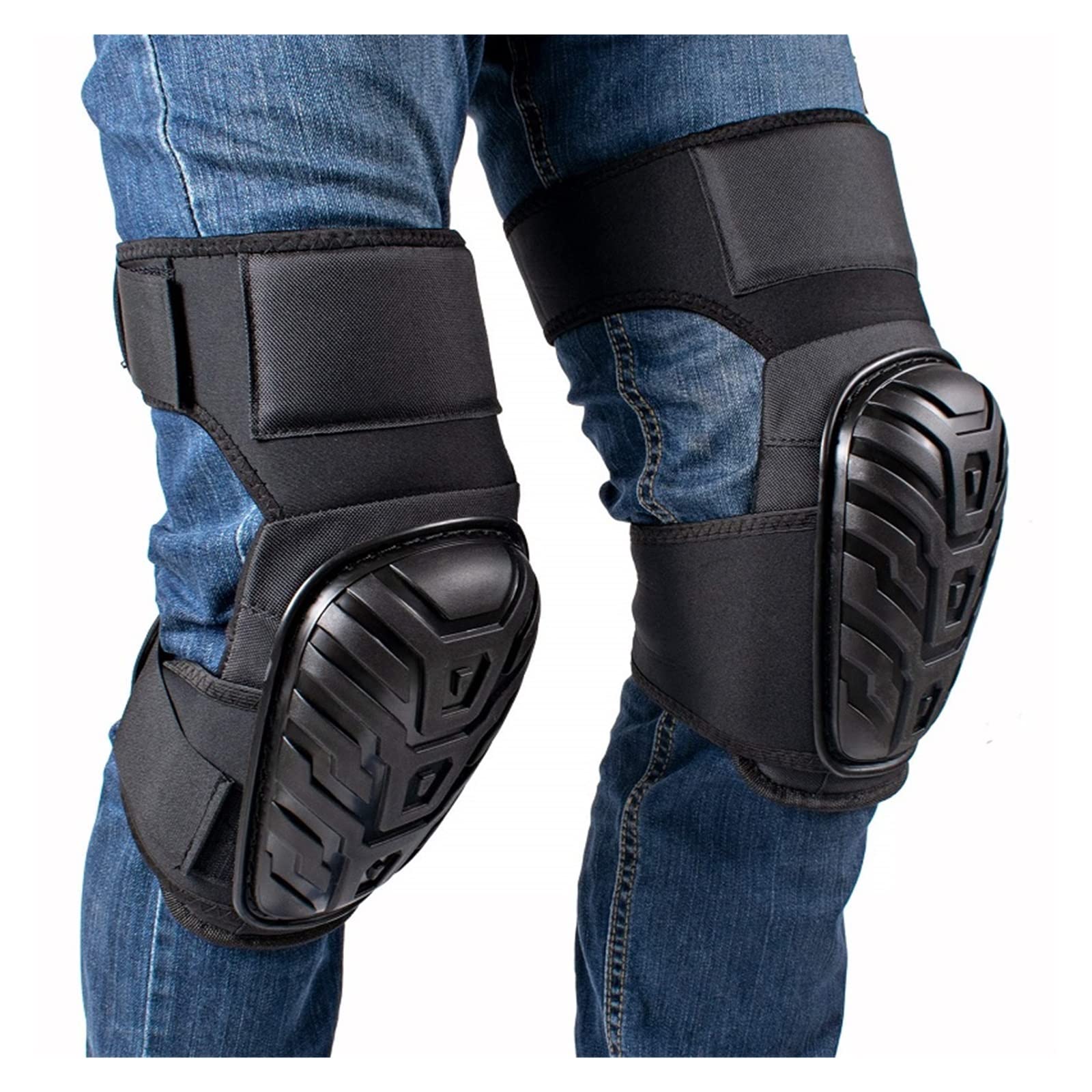 Knee Pads for Work with Heavy Duty Gel Cushion and Adjustable Non-Slip Velcro Straps Kneepads Perfect for Gardening, Flooring