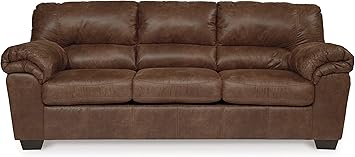 Signature Design by Ashley Bladen Faux Leather Sofa, Brown