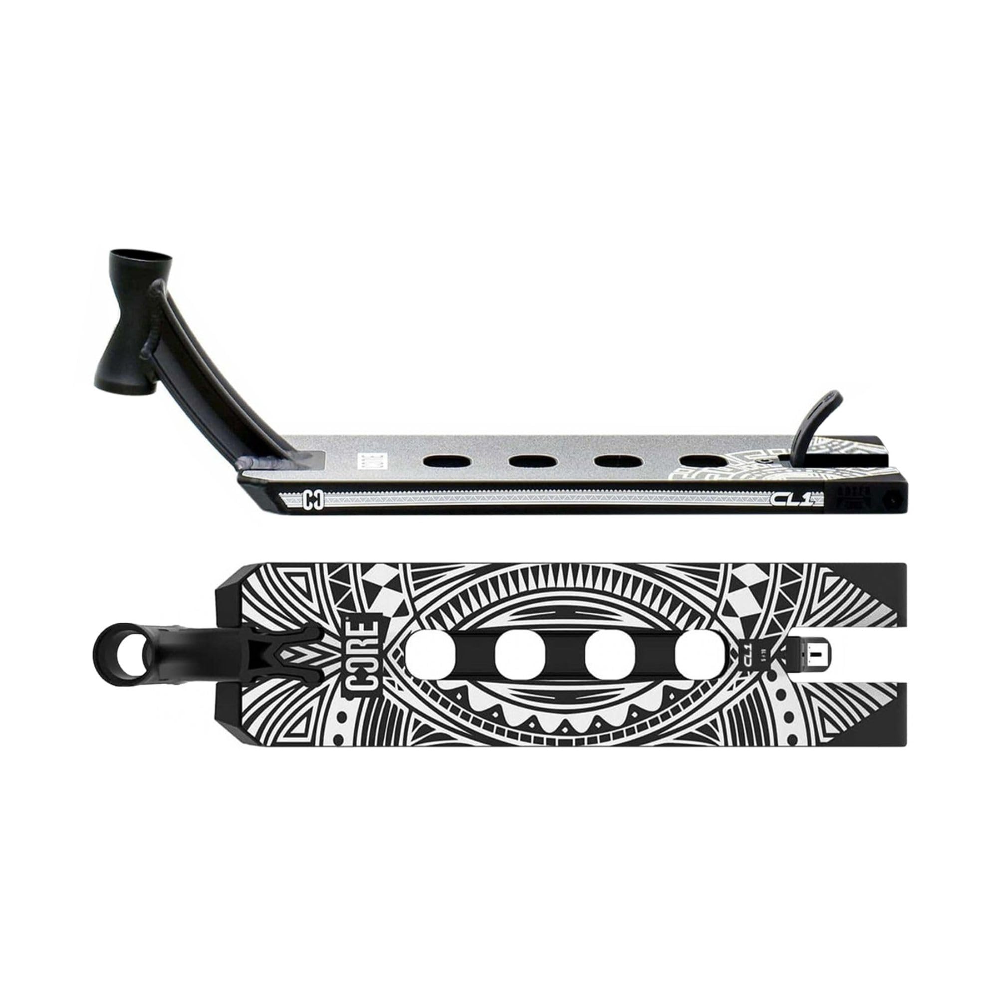 Core CL1 Stunt Scooter Deck 5 x 19 – Pro leichtes Deck für Stunt-Scooter & Custom Scooter, Griptape enthalten, perfekt für Skatepark-Fahren – Schwarz
