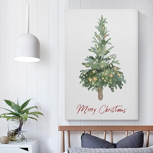 Miniatura 5 de LivasH Póster de lienzo con diseño de árboles de Navidad, Weihnachten Wandkunst Festlicher Druck Winter Dekor Weihnachtsdeko, pósteres de decoración