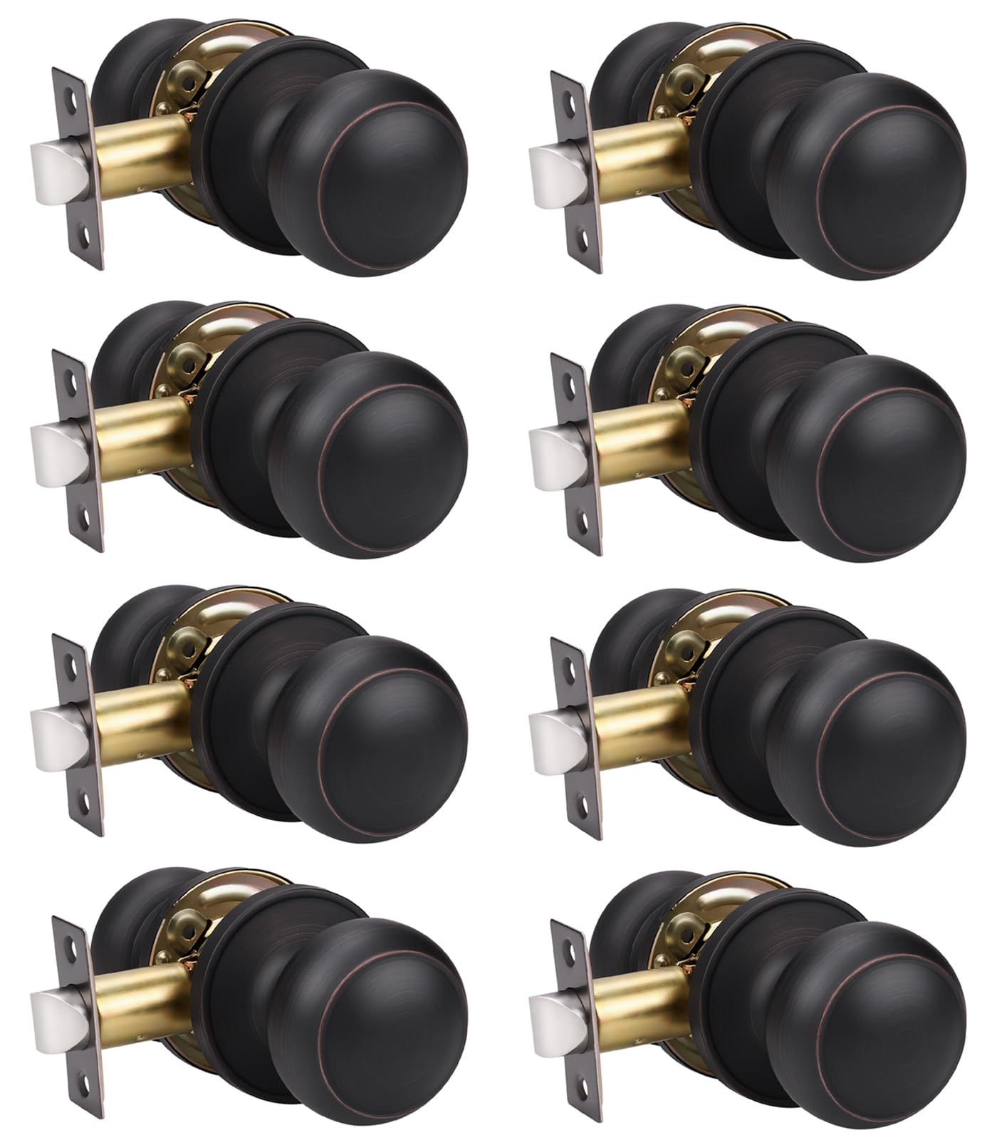 Matte Black Door Knobs - Stylish Passage Handles -32