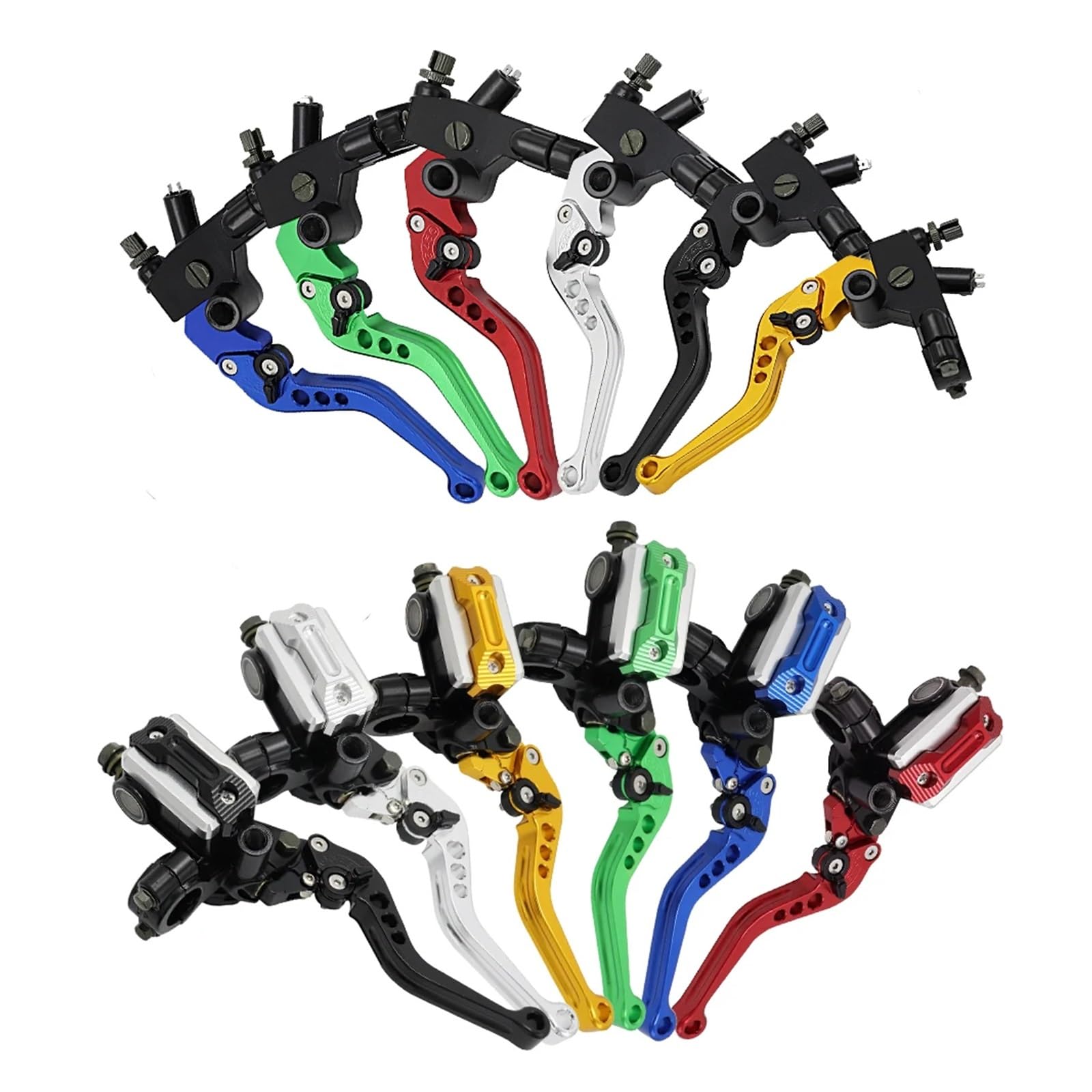 para Ho&nda para Motocicleta para Ya&maha CNC, Varilla De Bomba De Embrague De Freno, Accesorios De Cilindro Maestro Hidráulico, Pista De 7/8 "y 14mm Palancas Frenos