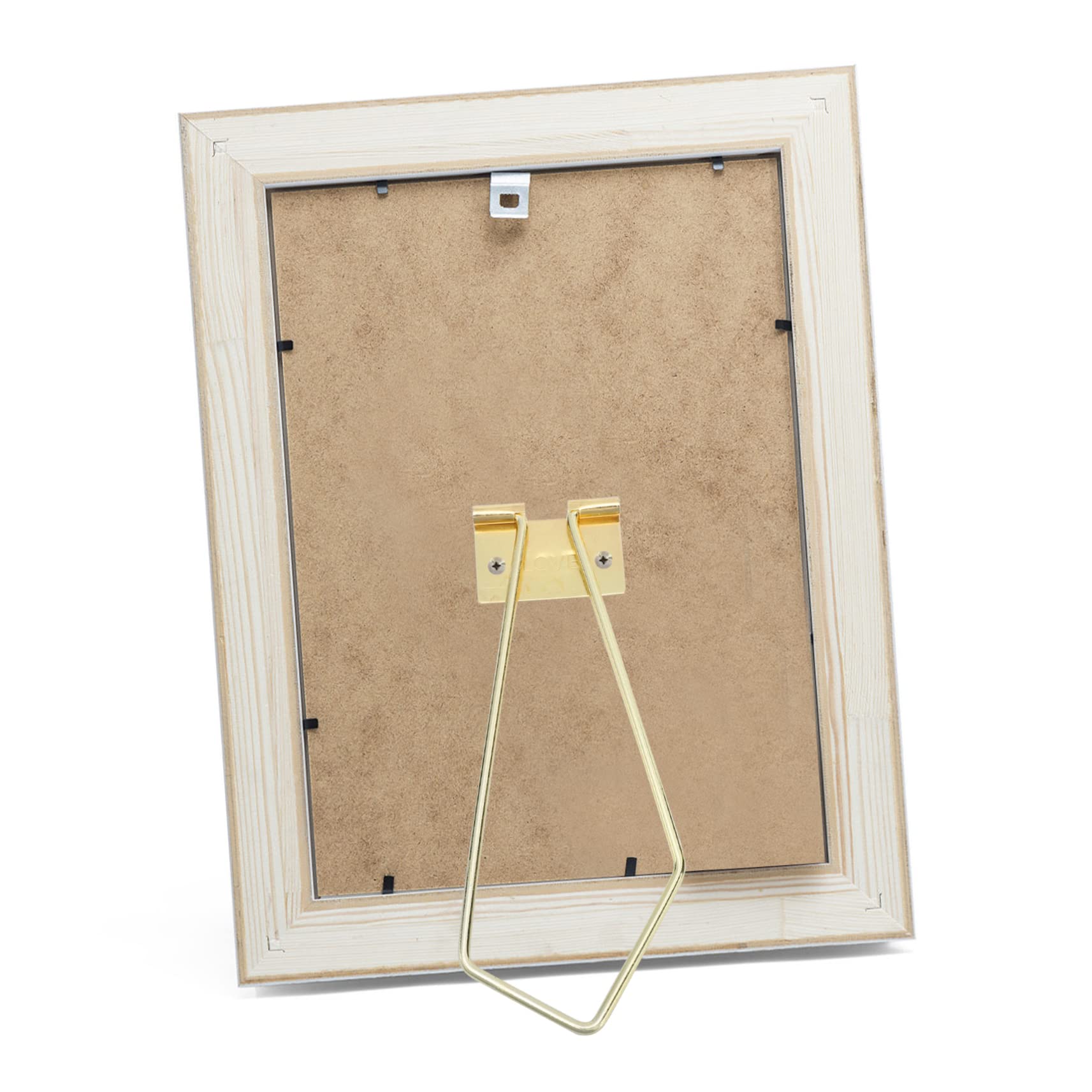 OSALADI 2sets Imitation Gold Photo Frame Bracket Simple Installation Frame Holder Practical Stand Support for Pictures for and Home Decor 4pcs*2