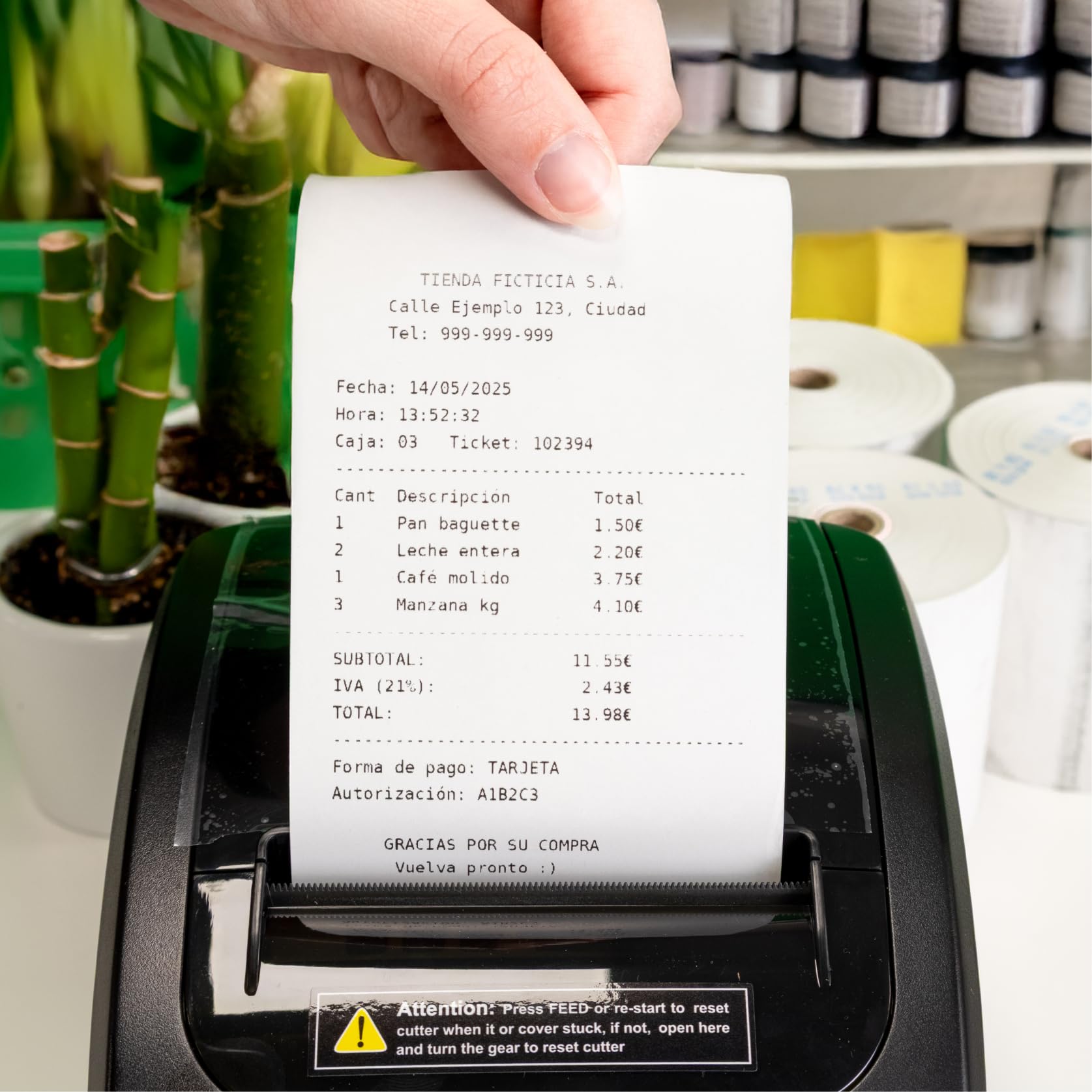 Raylu Paper - Rollos Papel Térmico premium 80mm para TPV, sumadoras, impresoras térmicas, cajas registradoras, mandril: 12 mm, color blanco, Sin Bisphenol (48 Rollos, 80 x 80 mm)