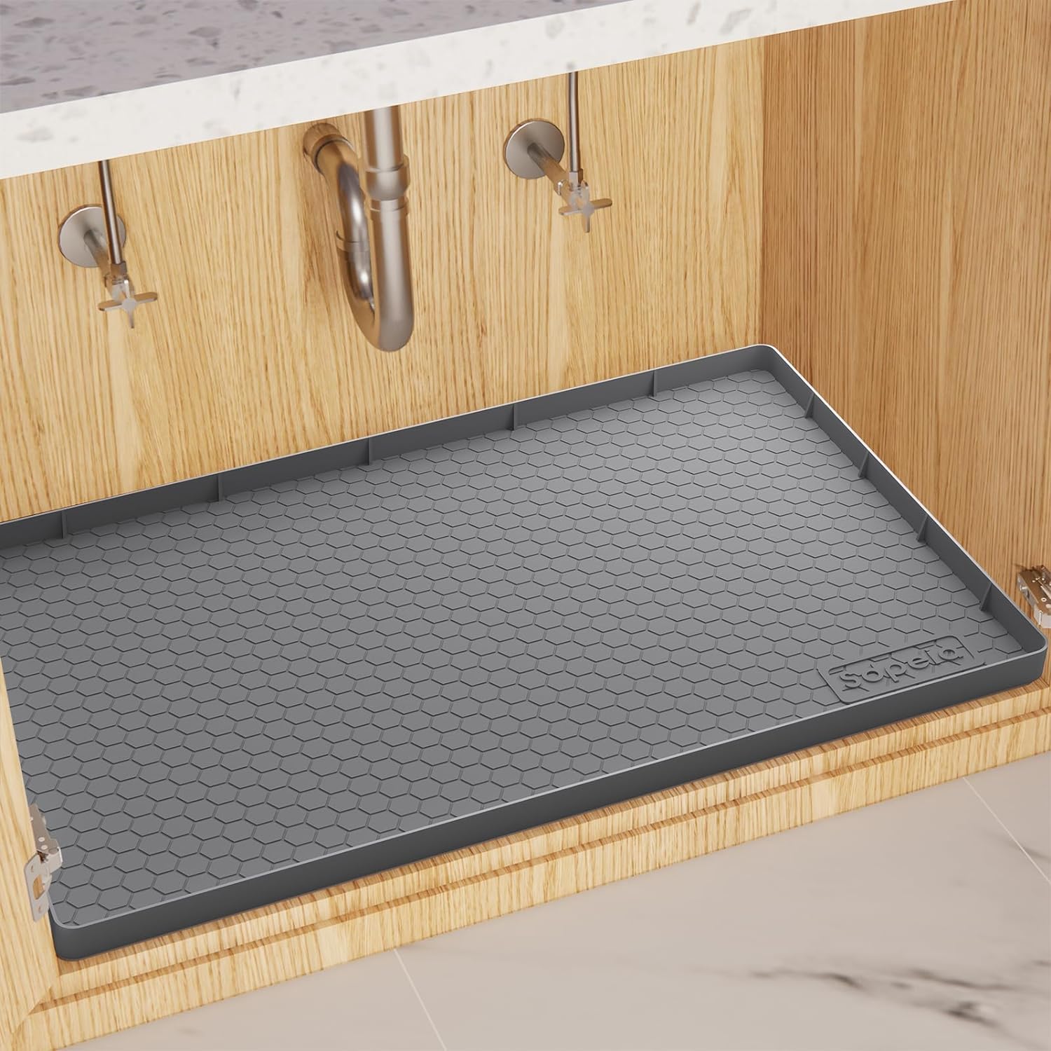 Amazon.com - Waterproof 3+ Gallon Under Sink Cabinet Mat/Liner ...