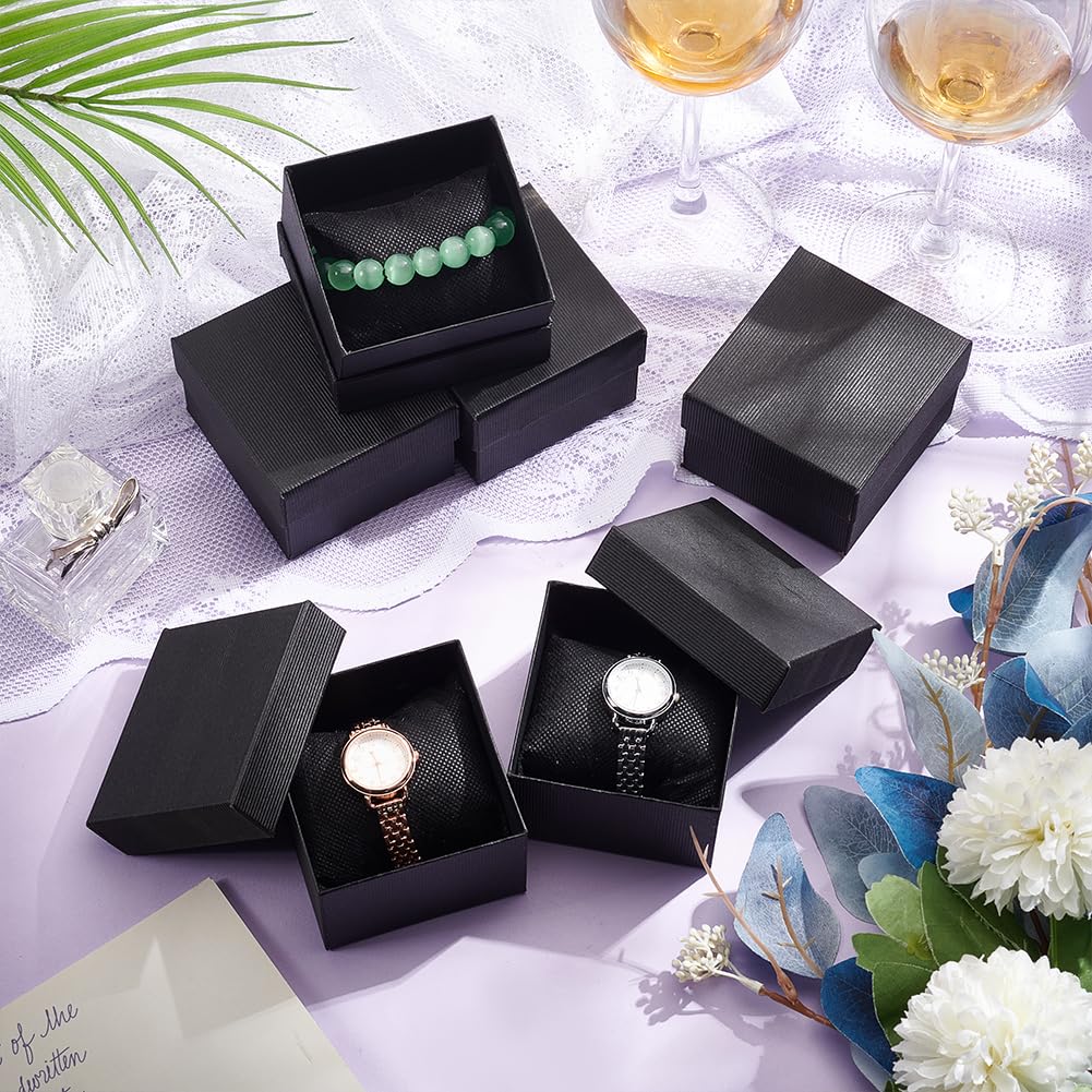 ISuperb 2PK Scatola Per Ciondoli Illuminata A LED Scatola Per Collana Scatola Per Portaoggetti Per Bracciale Scatola Per Anelli Con Luci Scatole Regalo Per Gioielli Per Donne (Blu