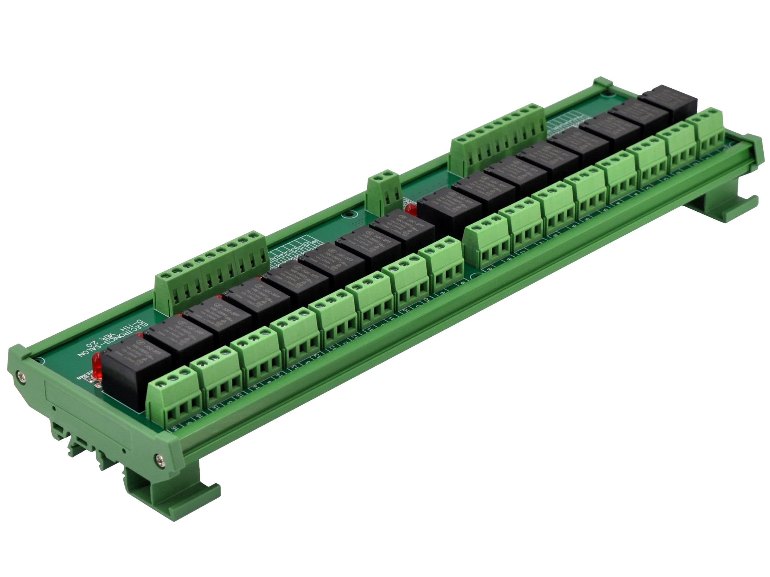 Electronics-Salon supporto DIN 16 SPDT relè di potenza interfaccia modulo relè, 10 A, 5 V bobina.
