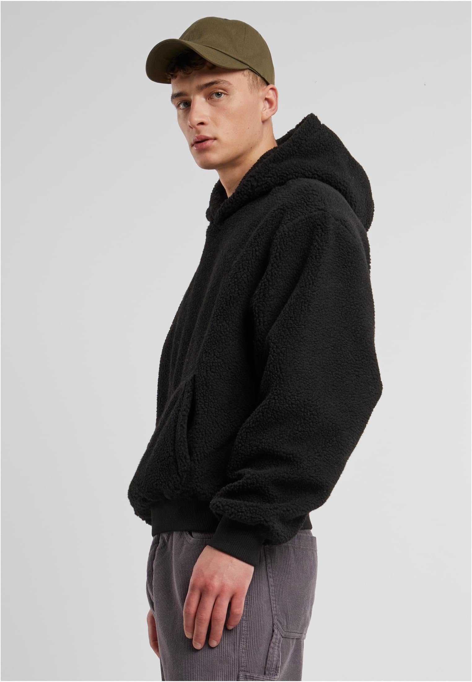 Urban Classics Urban Classics Oversized Teddy Hoodie Maglia di Tuta Uomo (Pacco da 1)
