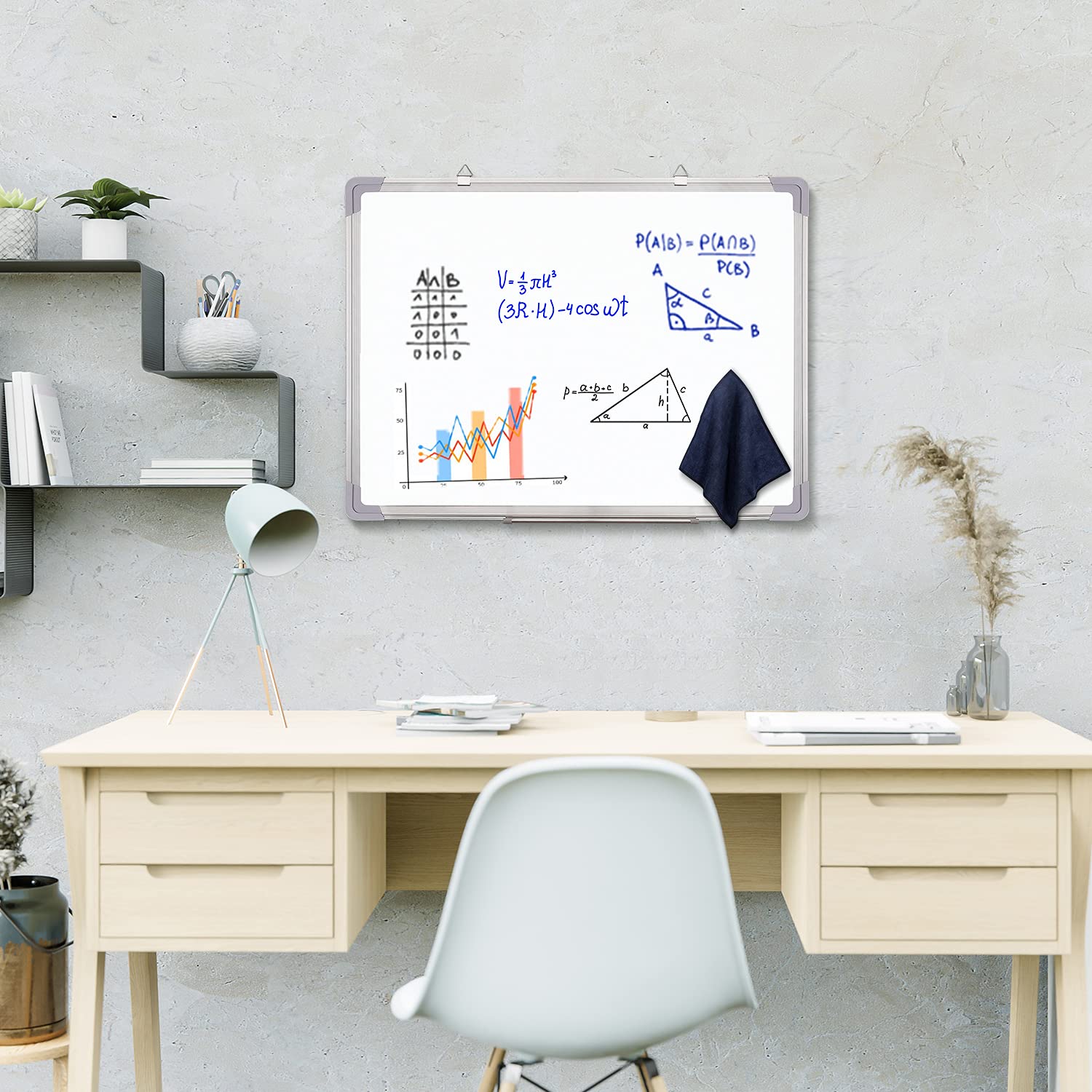 Loukin Lot De 4 Chiffons De Nettoyage Magnétiques En Microfibre Effaçables à Sec, Chiffons De Nettoyage