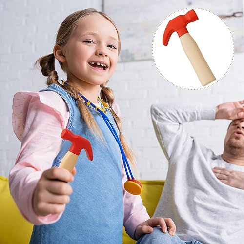 Miniatura 9 de Zhanmai 2 piezas de martillo para aliviar el estrés, martillo de simulación, juguete de espuma para aliviar la ansiedad por el estrés, juguete de