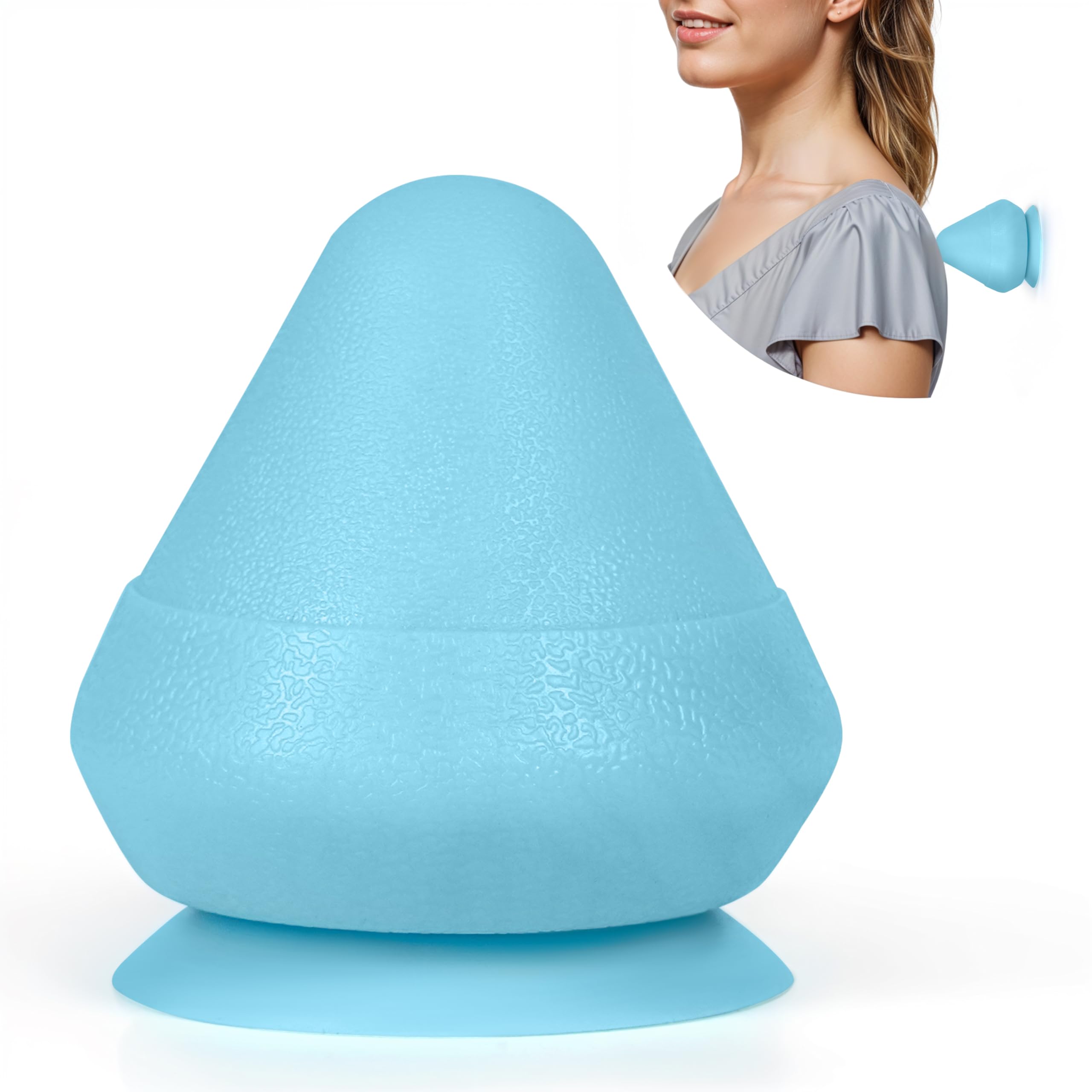 BELLE VOUSBlue Trigger Point Self Massager Tool - Manual Handheld Deep Tissue Massager for Shoulder, Neck, Back & Full Body Muscle Pain/Stress Relief