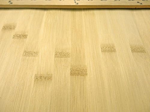 Miniatura 2 de Chapa de madera de caña ancha rubia natural de bambú 24" x 48" en la parte trasera fina de vellón VH