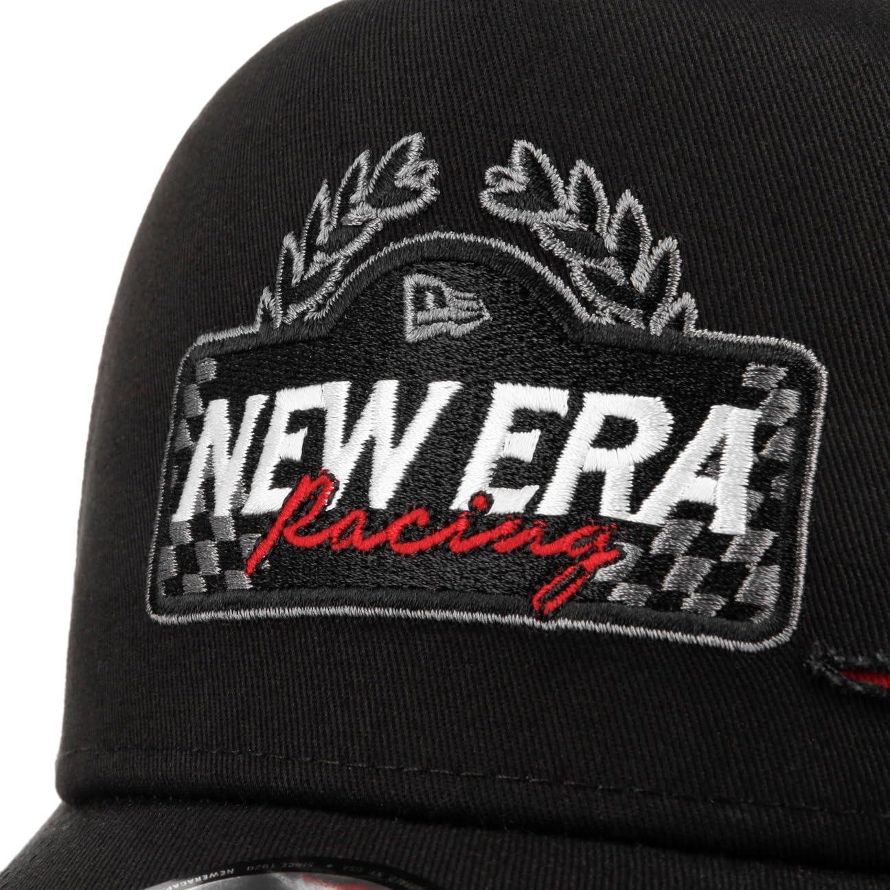 New Era NE Motorsport Trucker Gorra ajustable NE Racing Negro