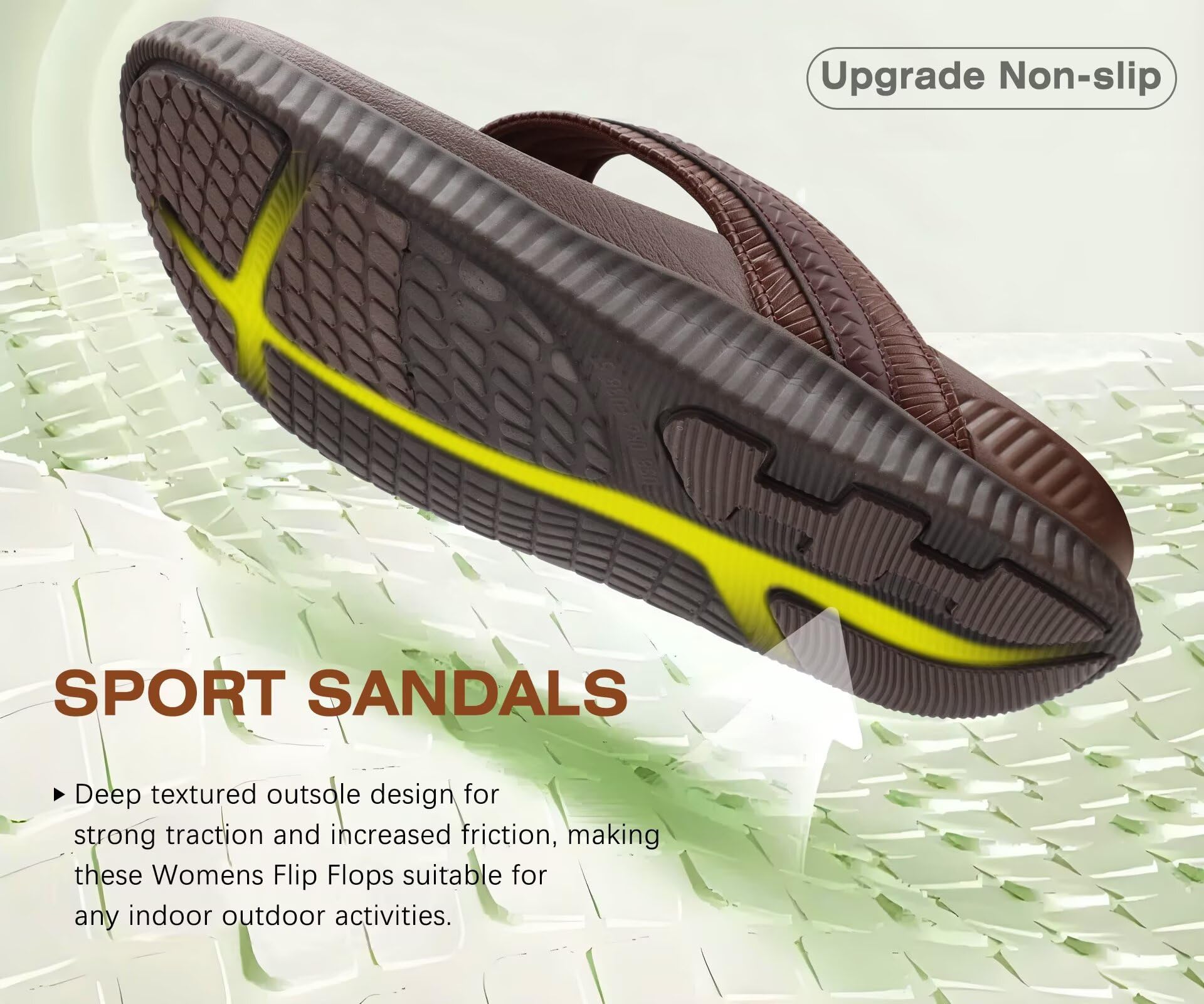 KuaiLu Chanclas Mujer Cushión Deportes Recuperación Sandalias De Caminar Para Mujeres Con Cómodo Soporte De Arco - Ajustable Plataforma Slip On Interior Outdoor Para Verano Casual