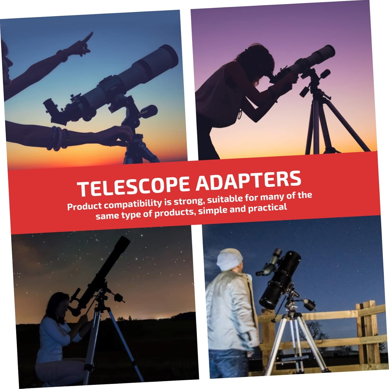 DOITOOL 1set Eyepiece Collimator Adapter for Newtonian Telescope Level Brightness Quick Collimation Fits to Threads