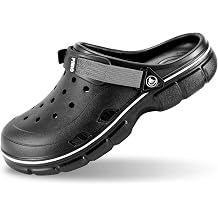 Mens All-Terrain Clogs, Rugged Anti-Slip Outdoor Shoes with Sturdy Traction Sole, Lightweight Waterproof Slip-On Sandals for Hiking Gardening Beach