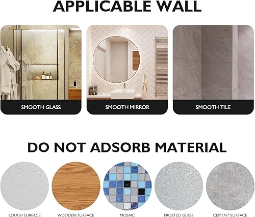 Miniatura 4 de Alipis 10 piezas de plástico transparente parachoques resistentes ventosas para vidrio transparente PVC ventosas de plástico de dos caras ventosas