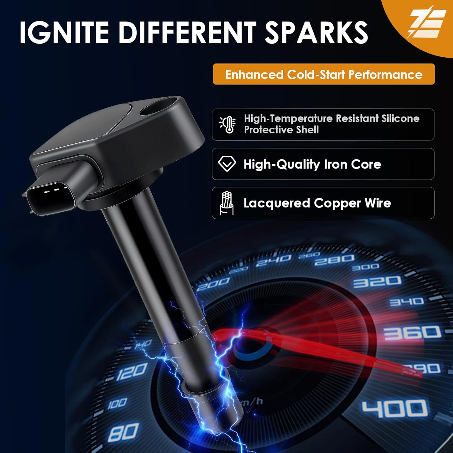 Ezexpreze Set of 6 UF242 Ignition Coil & 4503 Iridium Spark Plug For Honda 1999-2010 Odyssey,2000-2003 Accord/Acura 1999-2008 TL, 2005-2008 RL,2001-2003 CL 3.2L 3.5L V6 Replaces# 30520-P8E-A01