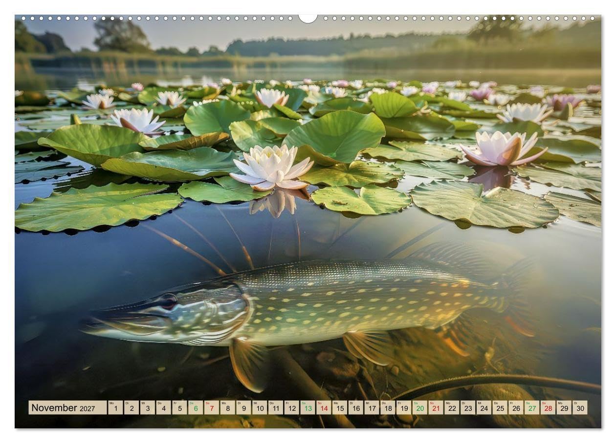 Leben zwischen Seerosen (hochwertiger Premium Wandkalender 2027 DIN A2 quer), Kunstdruck in Hochglanz: Im Reich der schwimmenden Blätter.