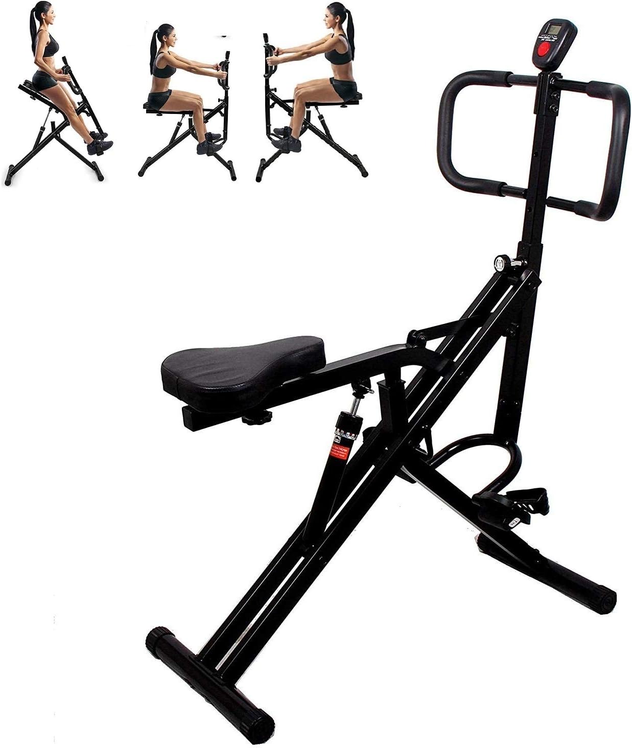 Abdominal Squat Glutes Exercise Home Gym Workout Machine Full Body Core Training Fitness System 12 Hydraulic Adjustable Levels Cardio