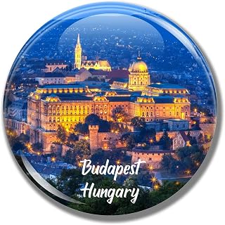3D Fridge Magnet for Budapest Hungary City Glass Crystal Travel Souvenir Refrigerator Decor Sticker